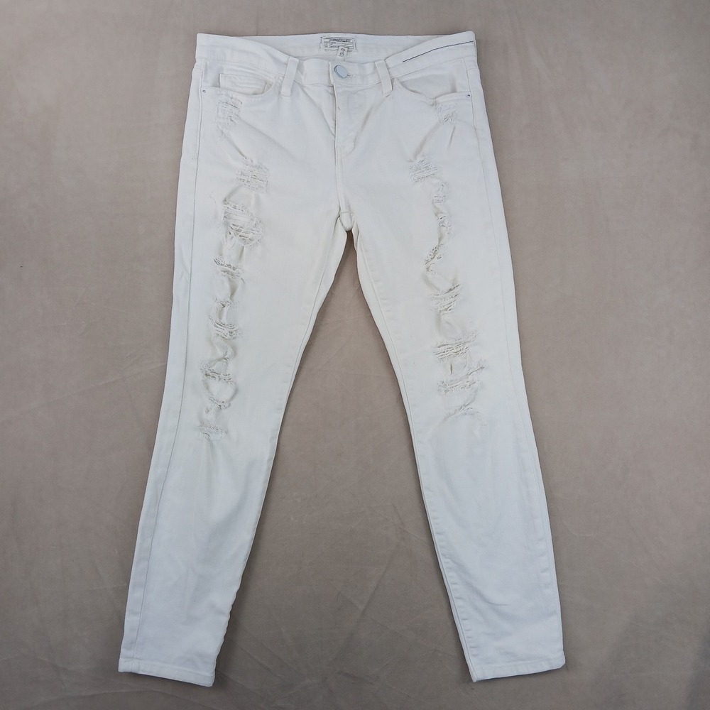 Current Elliot The Elliot 29 **Actual 32x27 Womens Jeans White Defects‎ Skinny